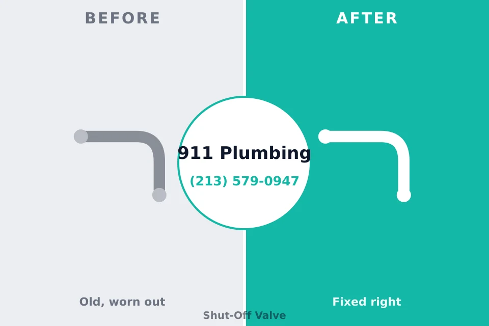 Before and after: plumbing repair Peoria, IL